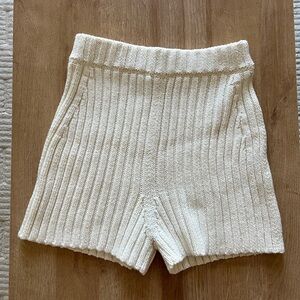 Knotty Ones Pilnatis Cotton Shorts - Size S/M - Off-white